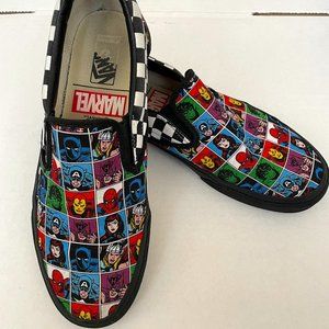 Custom Marvel Vans Slides Mens 10.5